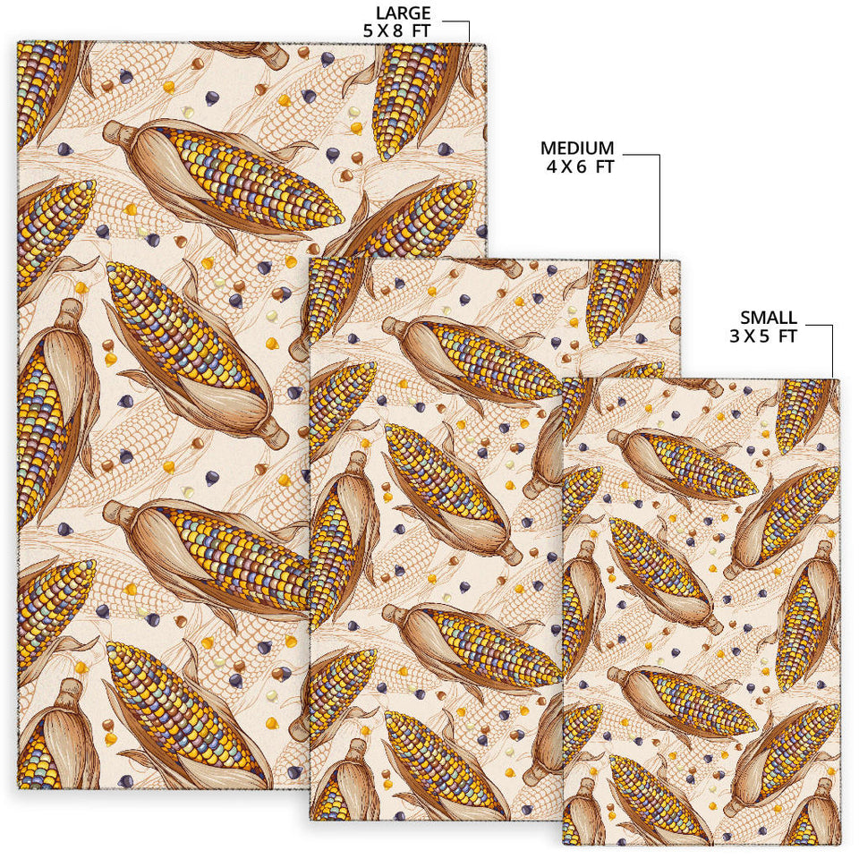 Corn Pattern Print Design 03 Area Rug