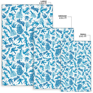 Coral Reef Pattern Print Design 01 Area Rug