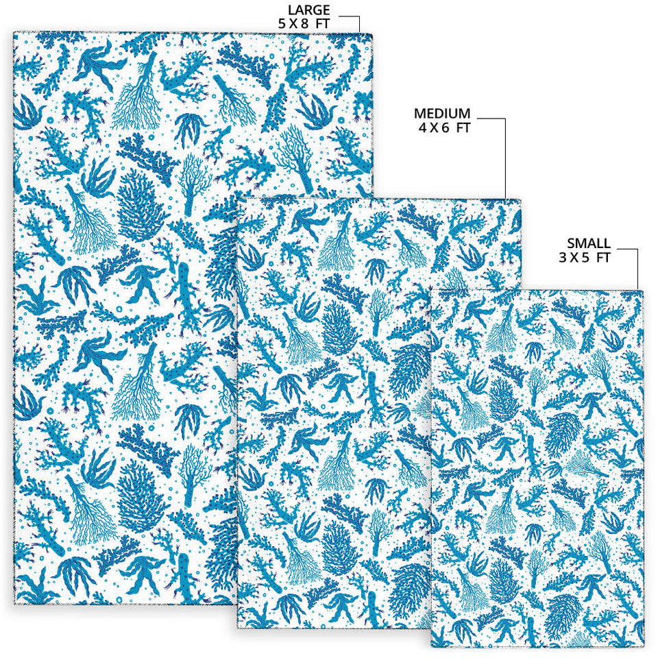 Coral Reef Pattern Print Design 01 Area Rug