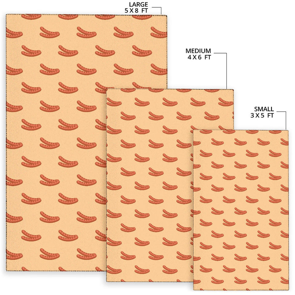 Sausage Pattern Print Design 03 Area Rug