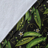 Green Peas Pattern Print Design 02 Premium Blanket
