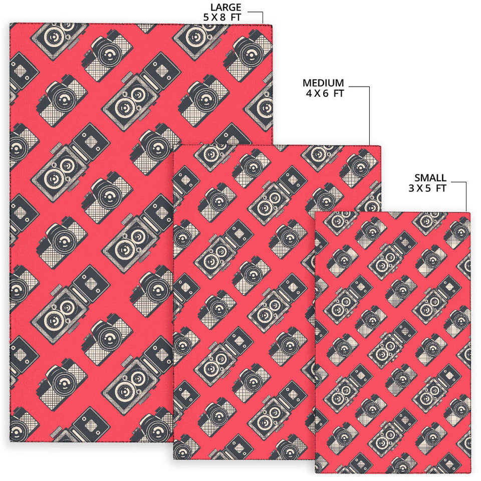 Camera Pattern Print Design 05 Area Rug