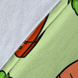 Carrot Pattern Print Design 05 Premium Blanket