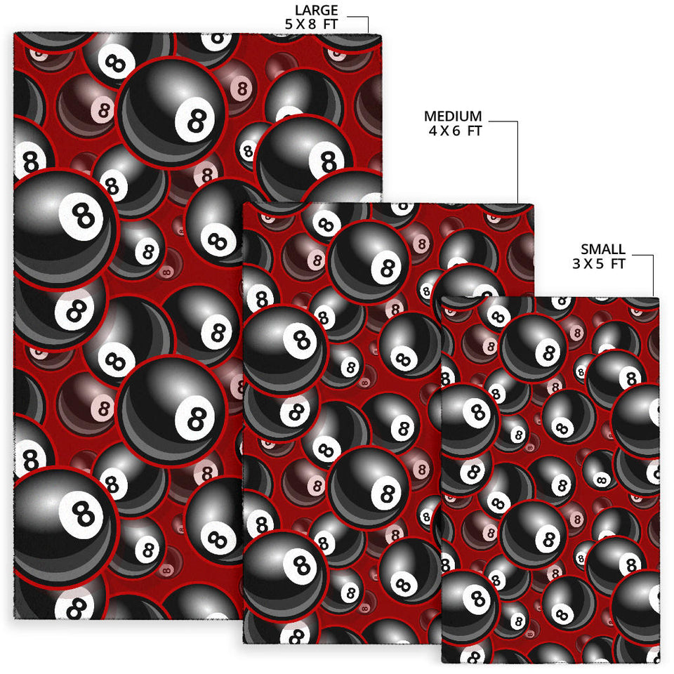 Billiard Ball Pattern Print Design 05 Area Rug