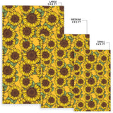 Sunflower Pattern Area Rug