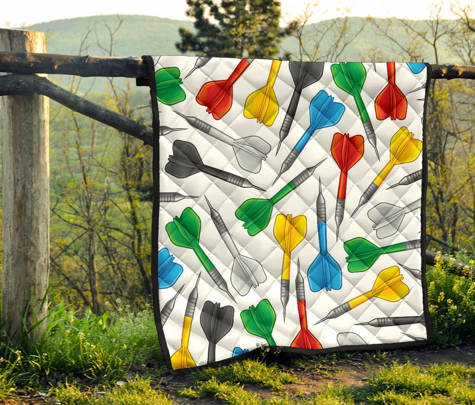 Darts Pattern Print Design 03 Premium Quilt