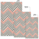 Zigzag Chevron Striped Pattern Area Rug