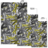 Hand Drawn Dragonfly Pattern Area Rug
