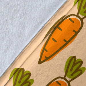 Carrot Pattern Print Design 04 Premium Blanket