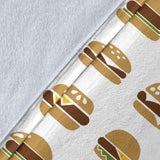 Hamburger Pattern Print Design 02 Premium Blanket
