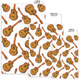 Paint Guitar Pattern Area Rug