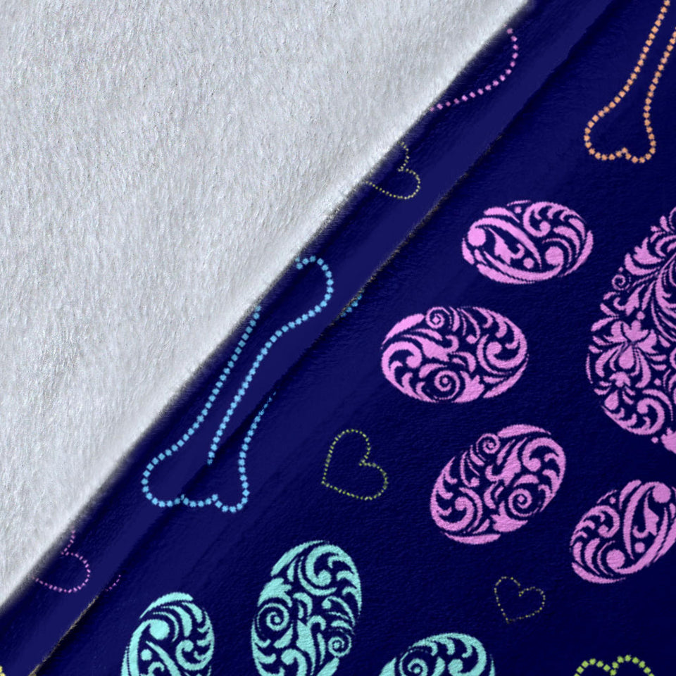 Dog Paws Pattern Print Design 02 Premium Blanket