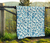 Coral Reef Pattern Print Design 01 Premium Quilt