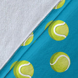 Tennis Pattern Print Design 05 Premium Blanket