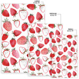 Watercolor Hand Drawn Beautiful Strawberry Pattern Area Rug