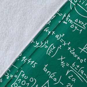 Math Pattern Print Design 01 Premium Blanket