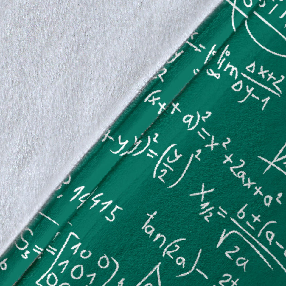 Math Pattern Print Design 01 Premium Blanket