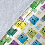 Chemistry Periodic Table Pattern Print Design 05 Premium Blanket