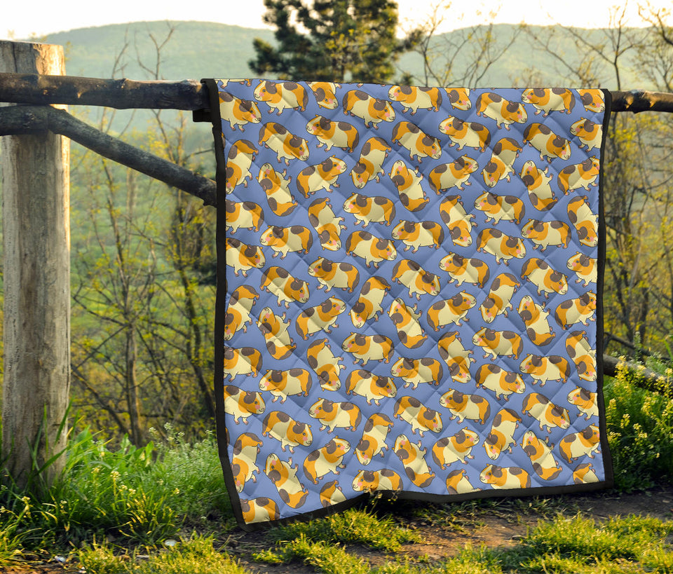 Guinea Pig Pattern Print Design 02 Premium Quilt