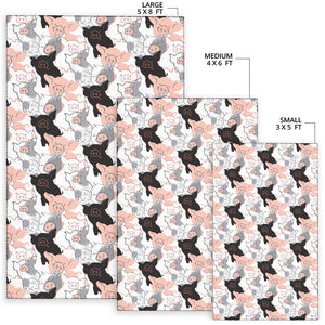 Pig Pattern Print Design 05 Area Rug