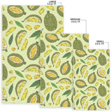 Durian Leaves Pattern Background Area Rug