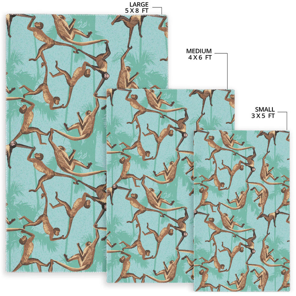 Monkey Palm Tree Background Area Rug