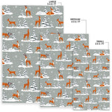 Beautiful Deers Winter Christmas Area Rug