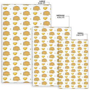 Pancake Pattern Print Design 03 Area Rug