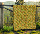 Corn Pattern Print Design 01 Premium Quilt