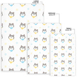 Cute Siberian Husky Pattern Area Rug