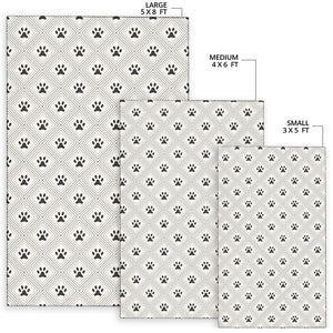 Dog Paws Pattern Print Design 03 Area Rug