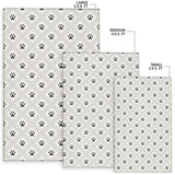 Dog Paws Pattern Print Design 03 Area Rug