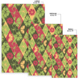 Cool Geometric Lime Pattern Area Rug