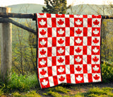 Canada Pattern Print Design 05 Premium Quilt