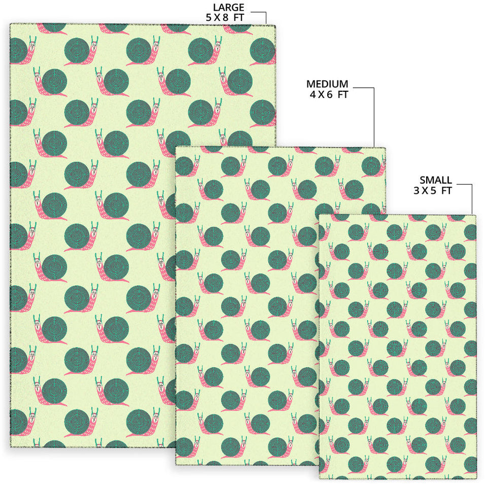 Snail Pattern Print Design 04 Area Rug