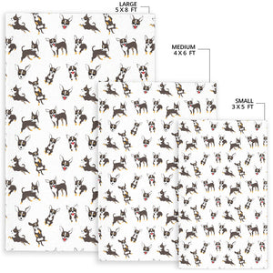 Chihuahua Dog Pattern Area Rug