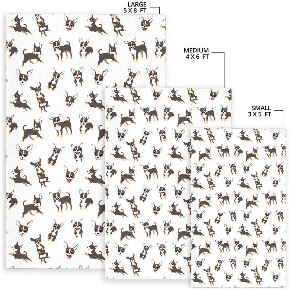 Chihuahua Dog Pattern Area Rug