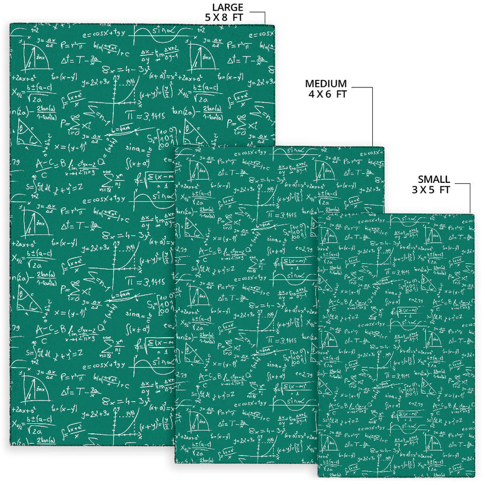 Math Pattern Print Design 01 Area Rug
