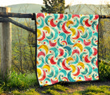Colorful Moon Pattern Premium Quilt