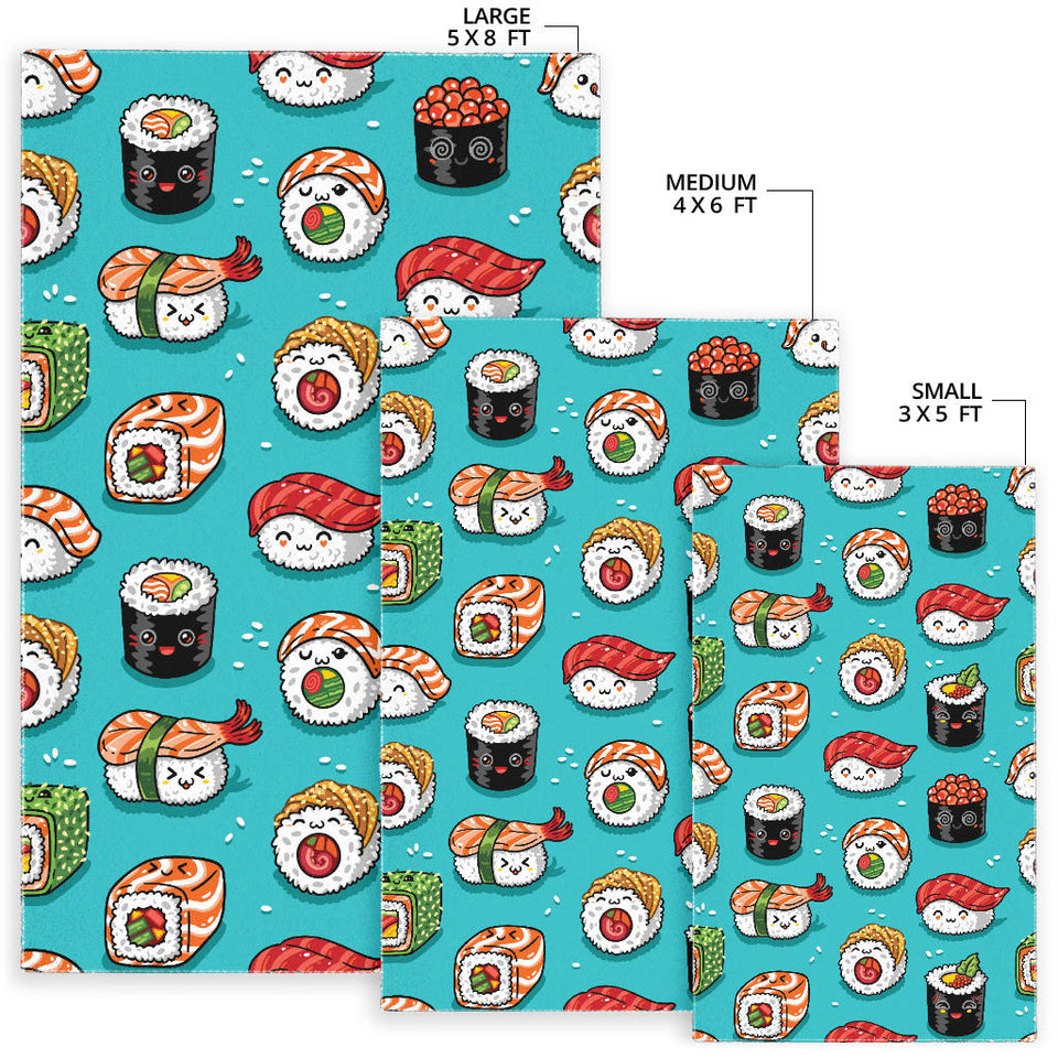 Cute Sushi Pattern Area Rug