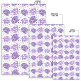 Hedgehog Pattern Print Design 05 Area Rug
