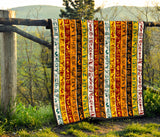 Egypt Hieroglyphics Pattern Print Design 01 Premium Quilt