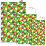 Ladybug Pattern Print Design 01 Area Rug