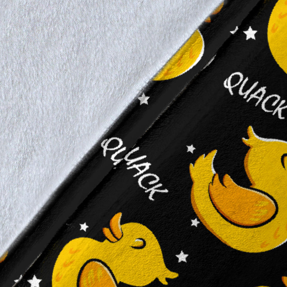 Duck Toy Pattern Print Design 05 Premium Blanket