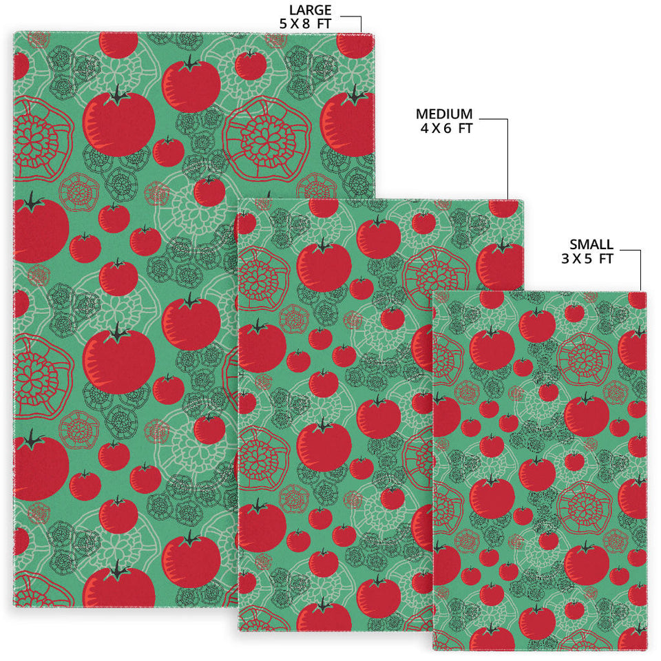 Tomato Design Pattern Area Rug