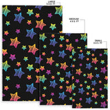 Colorful Star Pattern Area Rug