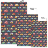 Camper Van Pattern Print Design 02 Area Rug