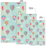 Hot Air Balloon Design Pattern Area Rug