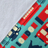 British Pattern Print Design 04 Premium Blanket