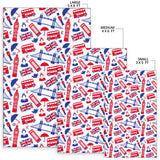 British Pattern Print Design 01 Area Rug